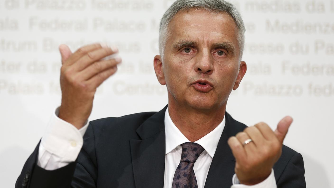 Didier Burkhalter durante la conferenza stampa di mercoledì