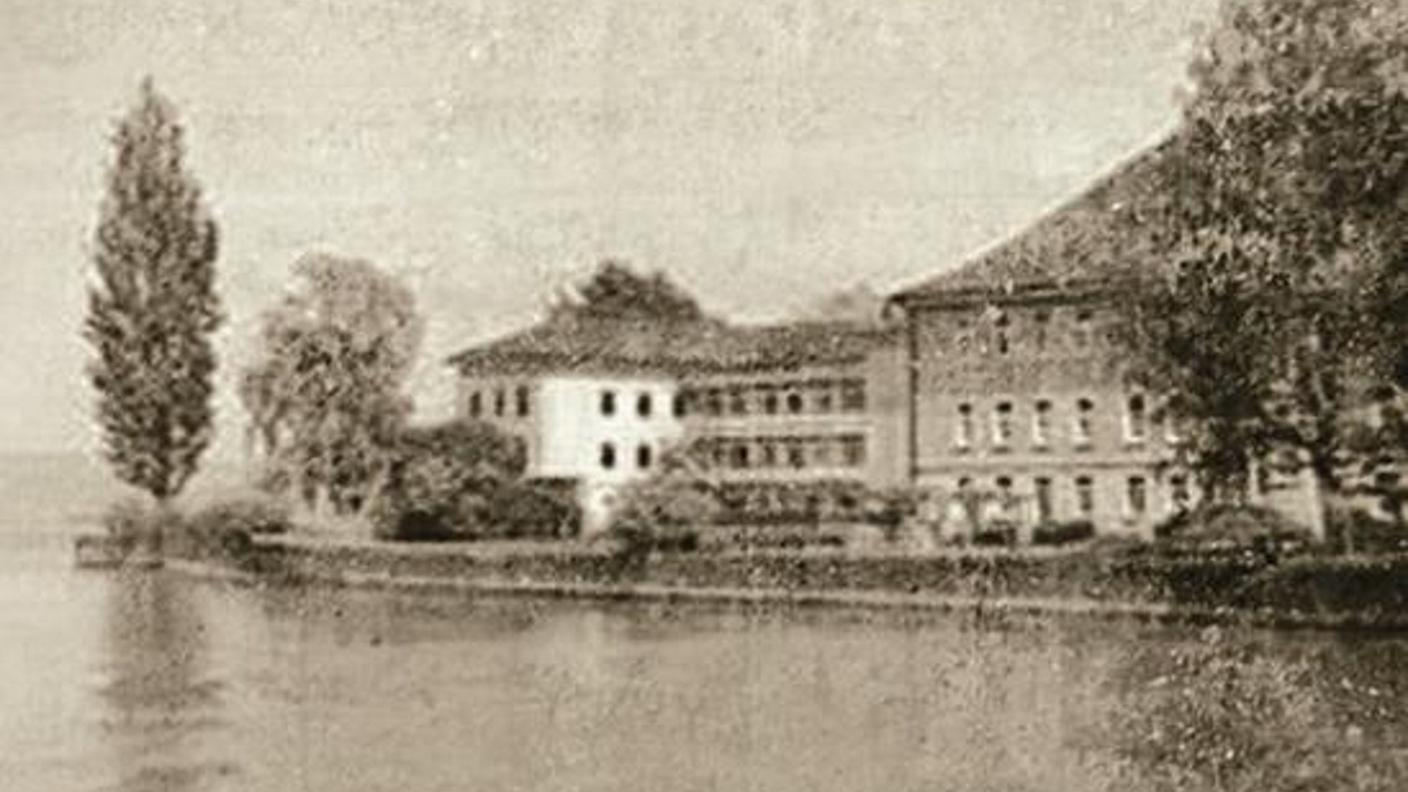 La clinica di Muensterlingen in una foto d'epoca