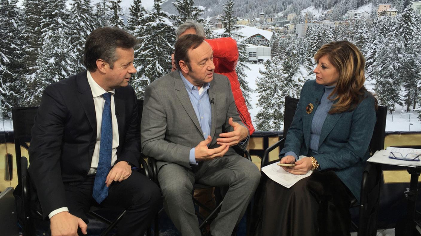 Kevin Spacey a Davos