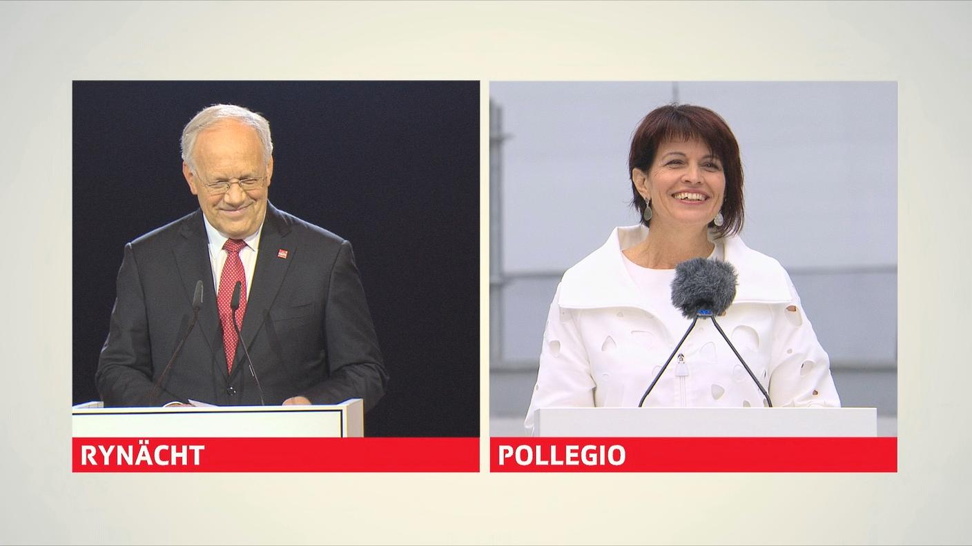 Schneider-Ammann e Doris Leuthard