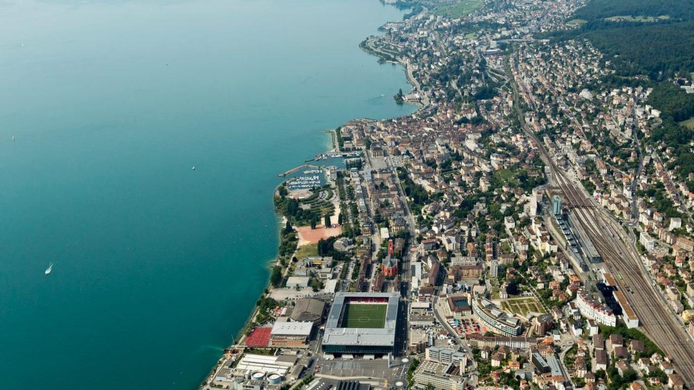 Una veduta aerea della città. Niente da fare per le aggregazioni
