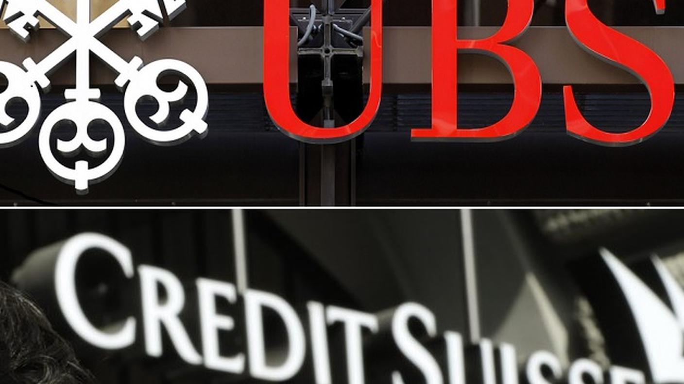 Logo dei due maggiori istituti bancari elvetici