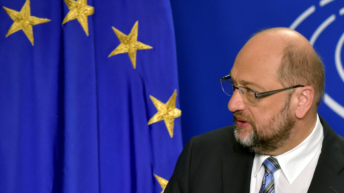 Il presidente del Parlamento europeo Martin Schulz