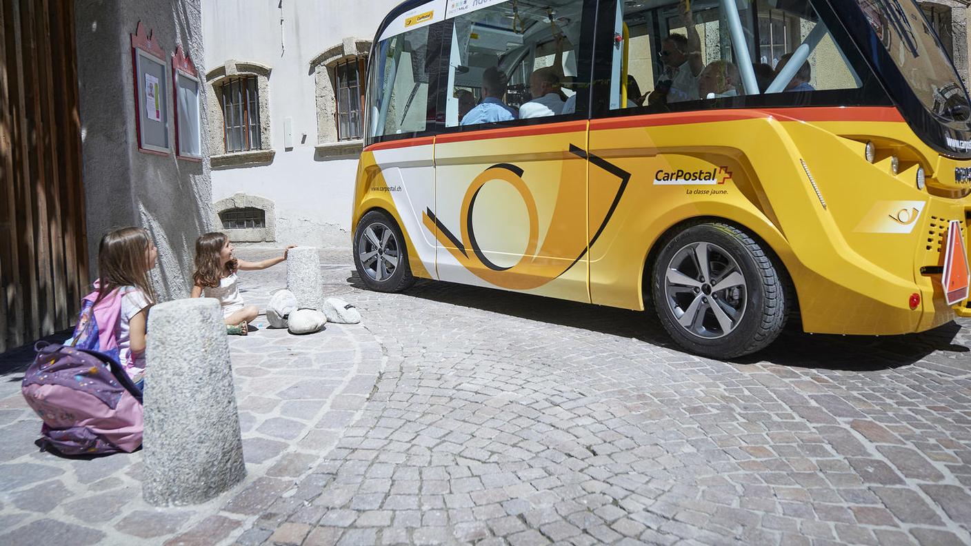 Lo SmartShuttle per le vie di Sion