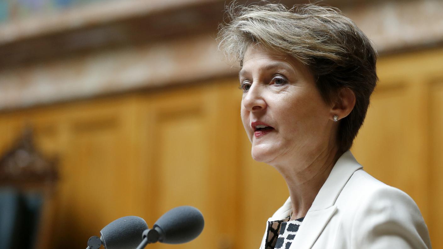 La ministra di giustizia e polizia, oggi in aula al Nazionale