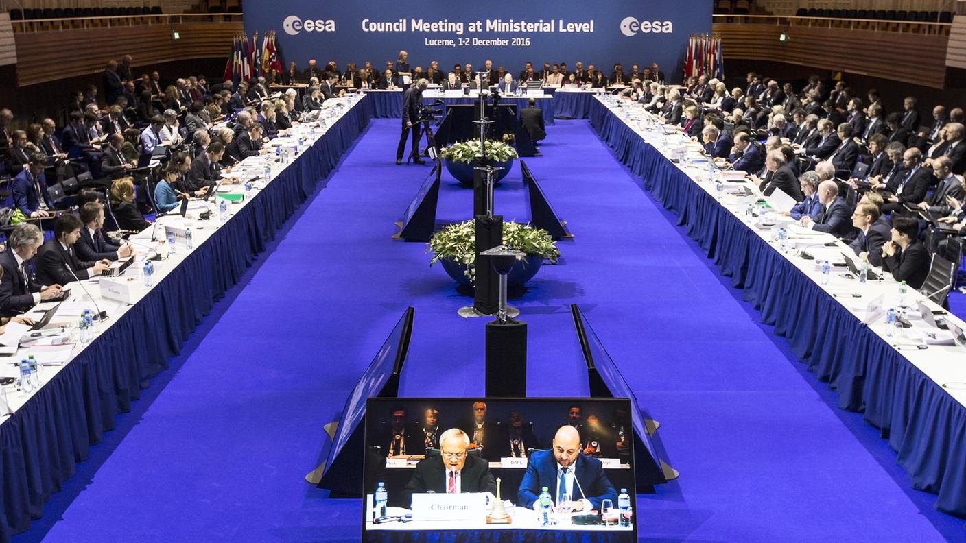 Lucerna, 2 dicembre 2016 — L'incontro dei 22 paesi membri dell'ESA