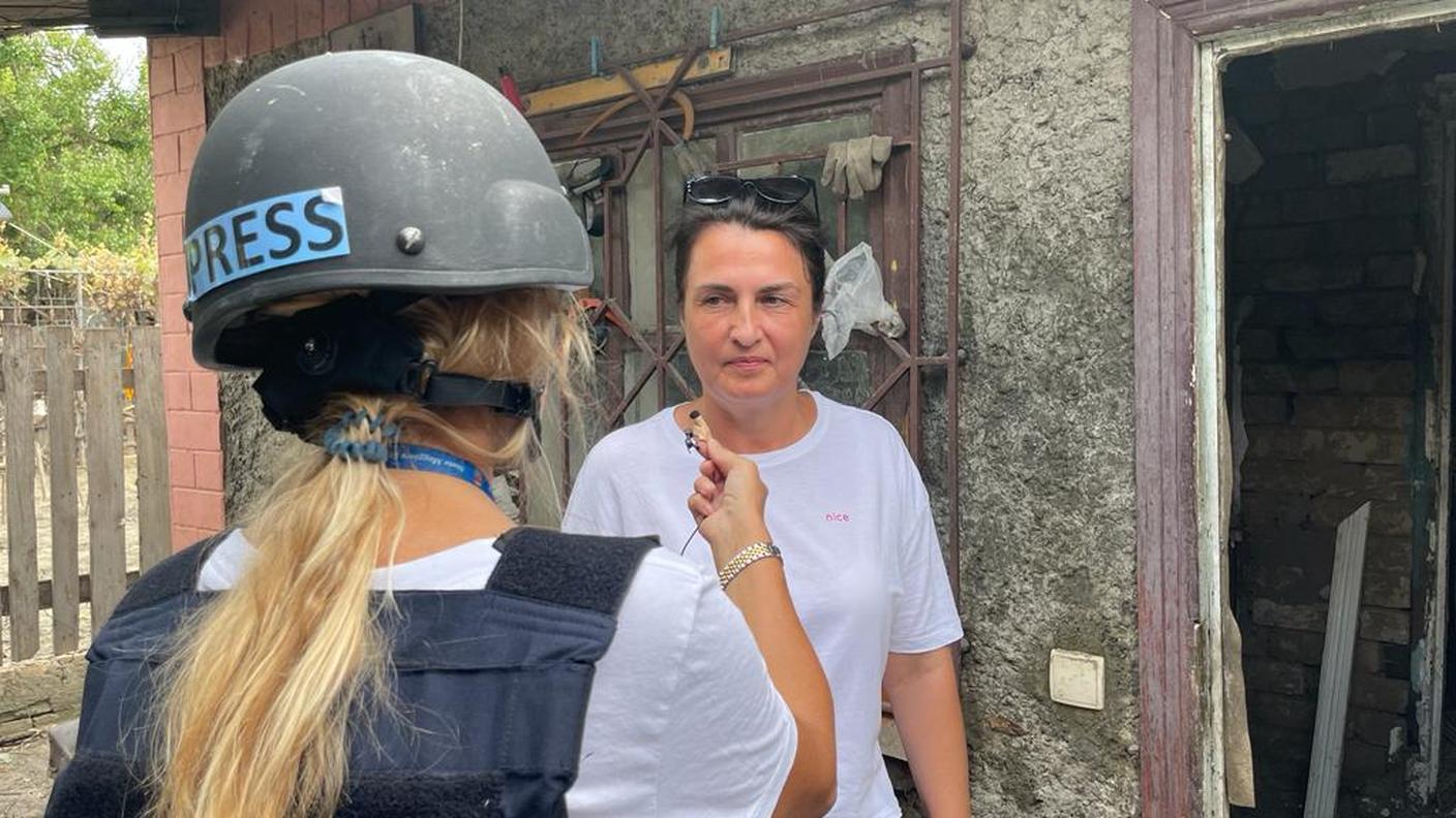 L'inviata RSI Paola Nurnberg a Kherson