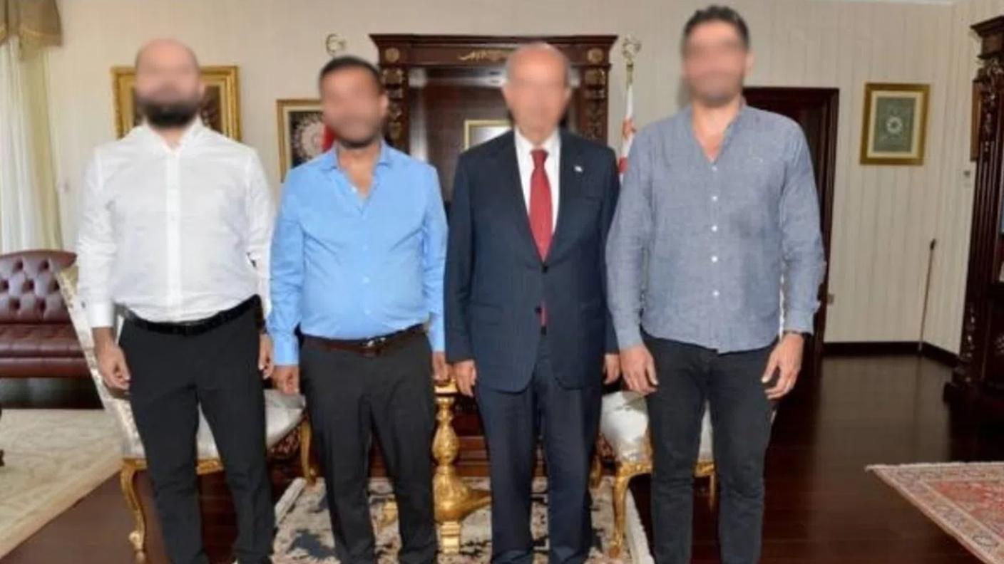 M.Y. al ricevimento ufficiale con Ersin Tatar, Presidente della Repubblica di Cipro Nord (luglio 2023).