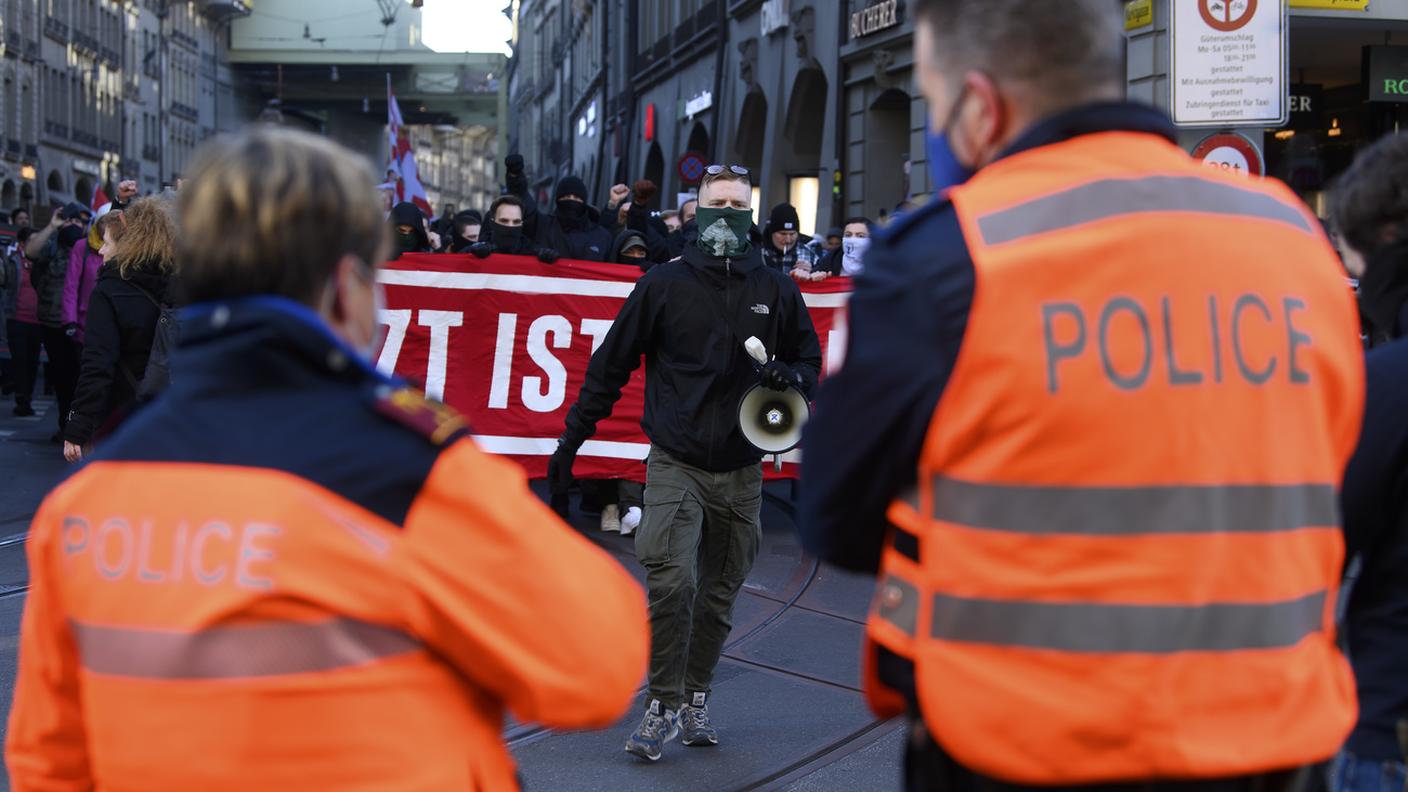 Junge Tat durante le proteste anti covid  nel 2022