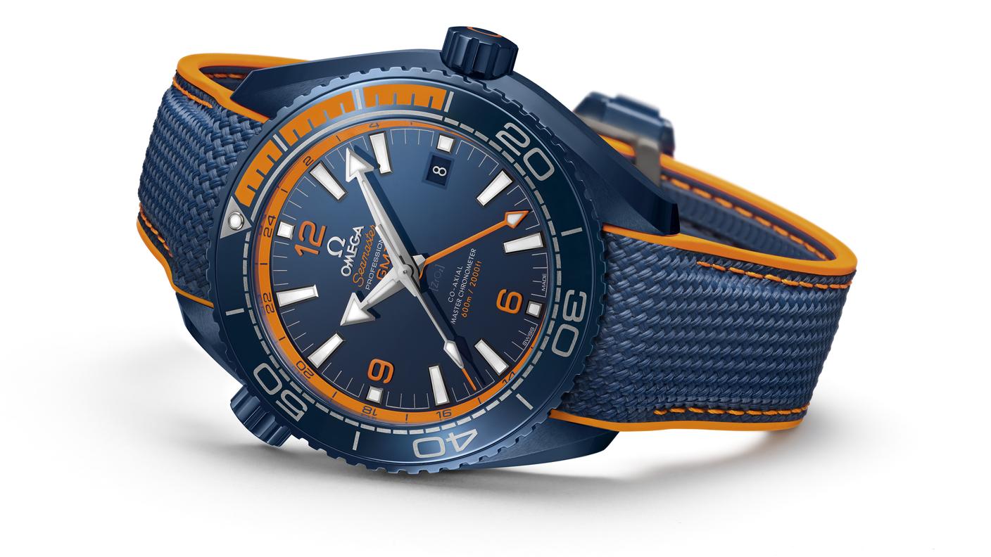L'Omega Seamaster Planet Ocean Big Blue in ceramica