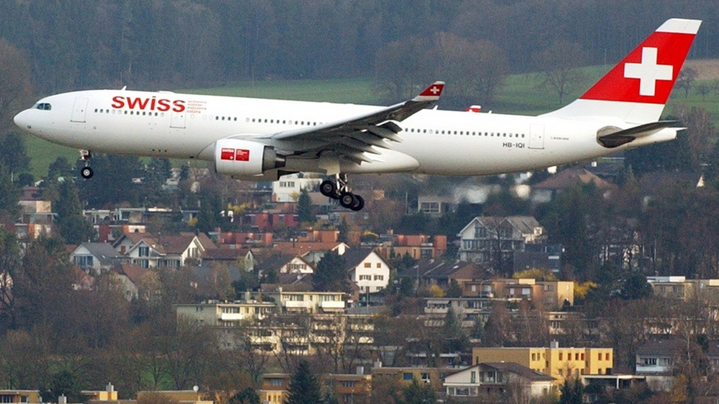 Un A330 di Swiss come quello che ha rischiato la collisione
