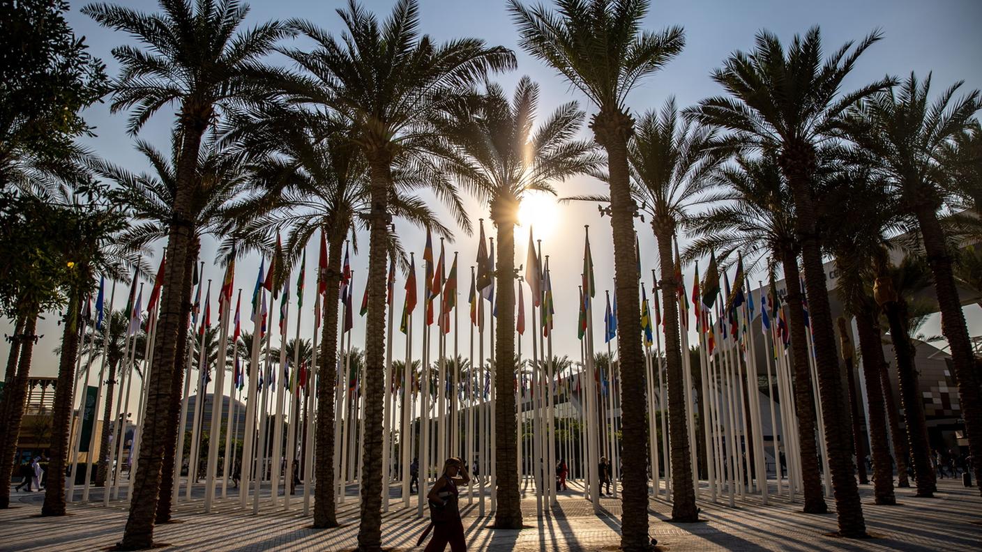 Expo City a Dubai, dove si tiene la Conferenza sul clima delle Nazioni Unite