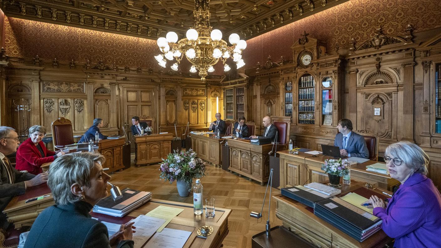 Il Consiglio federale attuale in seduta