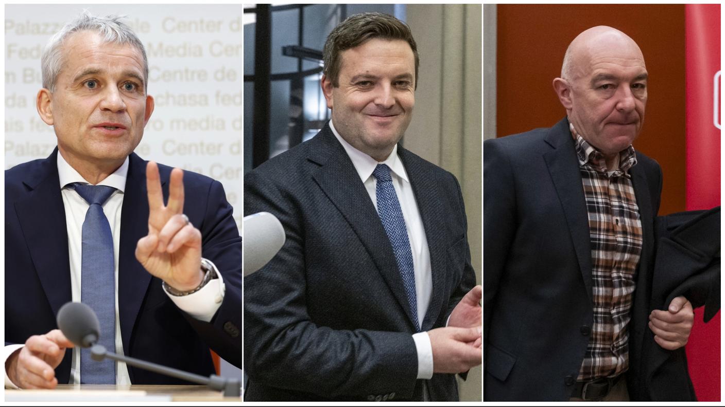 I due candidati ufficiali, Jans e Pult, e il "candidato selvaggio" Jositsch