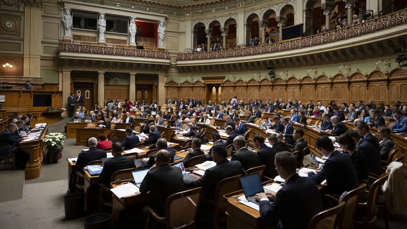La sala del Consiglio nazionale (foto d'archivio)