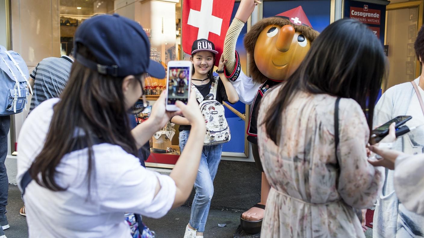 In progressione il numero di presenze di turisti stranieri in Svizzera e in Ticino