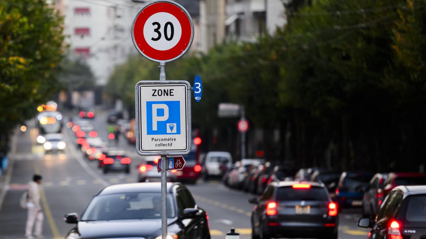 Una zona 30 introdotta nel 2023 sul Boulevard de Perolles a Friburgo
