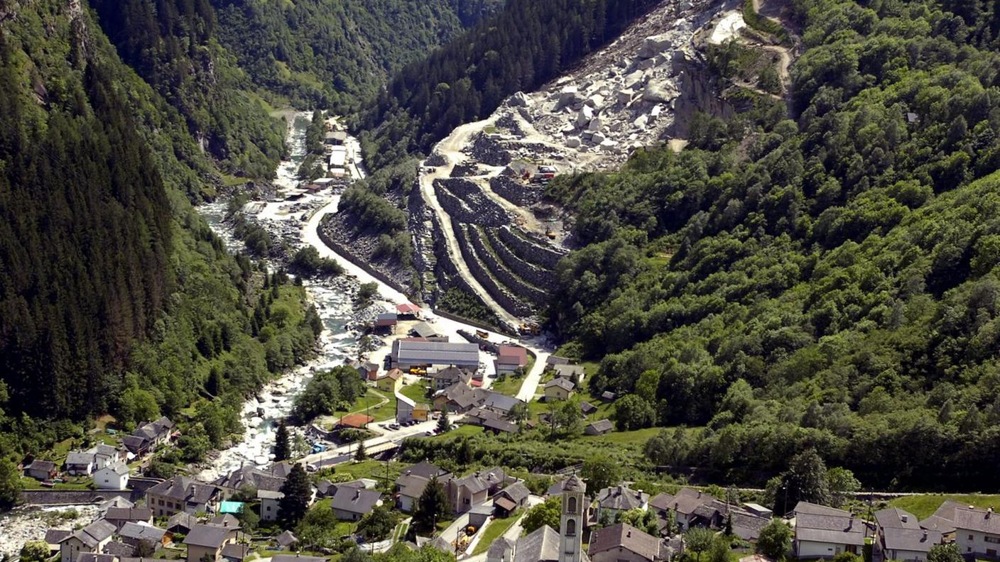 La frana in Calanca del 2007