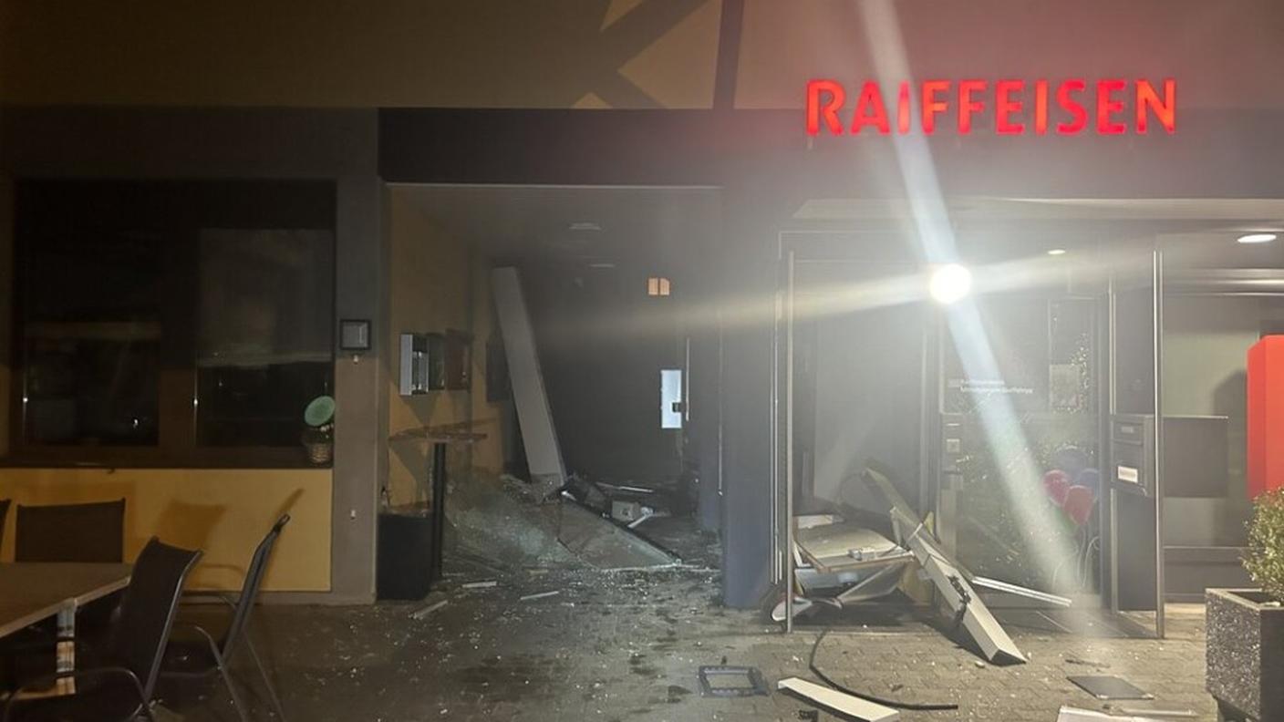 Il bancomat saltato a Küttigen