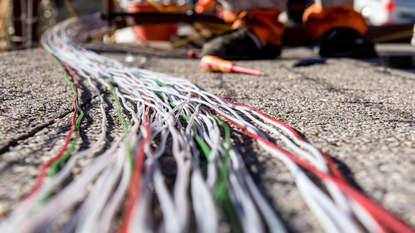 Lavori in corso per l'estensione della rete di fibra ottica