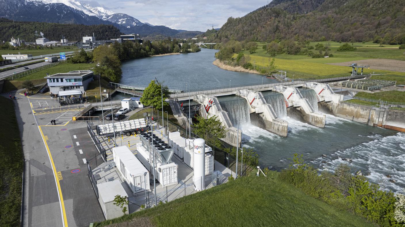 Il nuovo impianto sfrutta l'energia della centrale idroelettrica di Reichenau