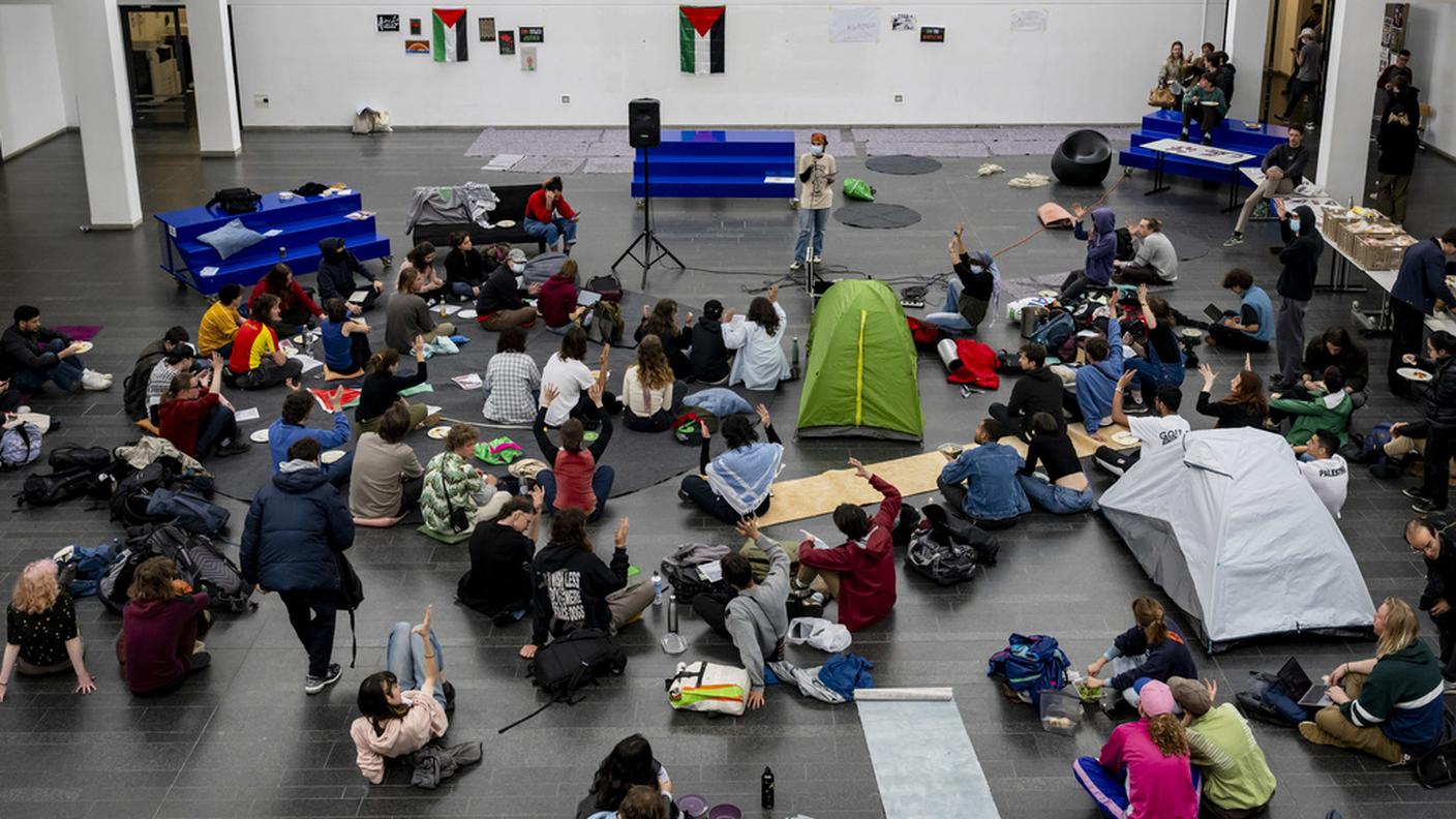 L'occupazione al Politecnico federale di Losanna