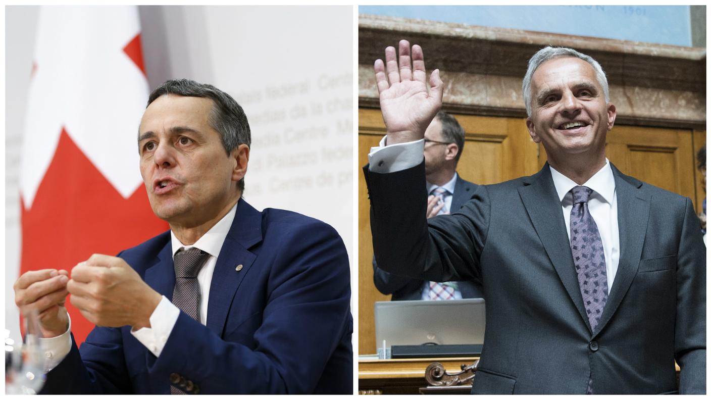 Passaggio di testimone al DFAE, oggi, fra Burkhalter e il nuovo consigliere federale ticinese