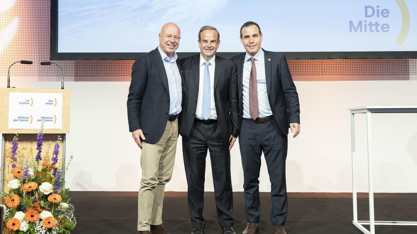 Fabio Regazzi, Gerhard Pfister e Giorgio Fonio