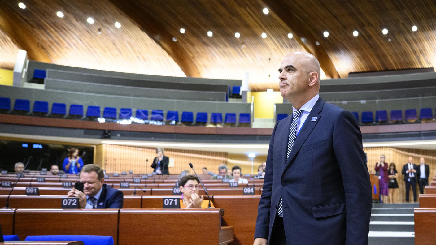 Berset, qui ripreso a Strasburgo dopo l'elezione, sarà il primo svizzero a ricoprire l'alto incarico