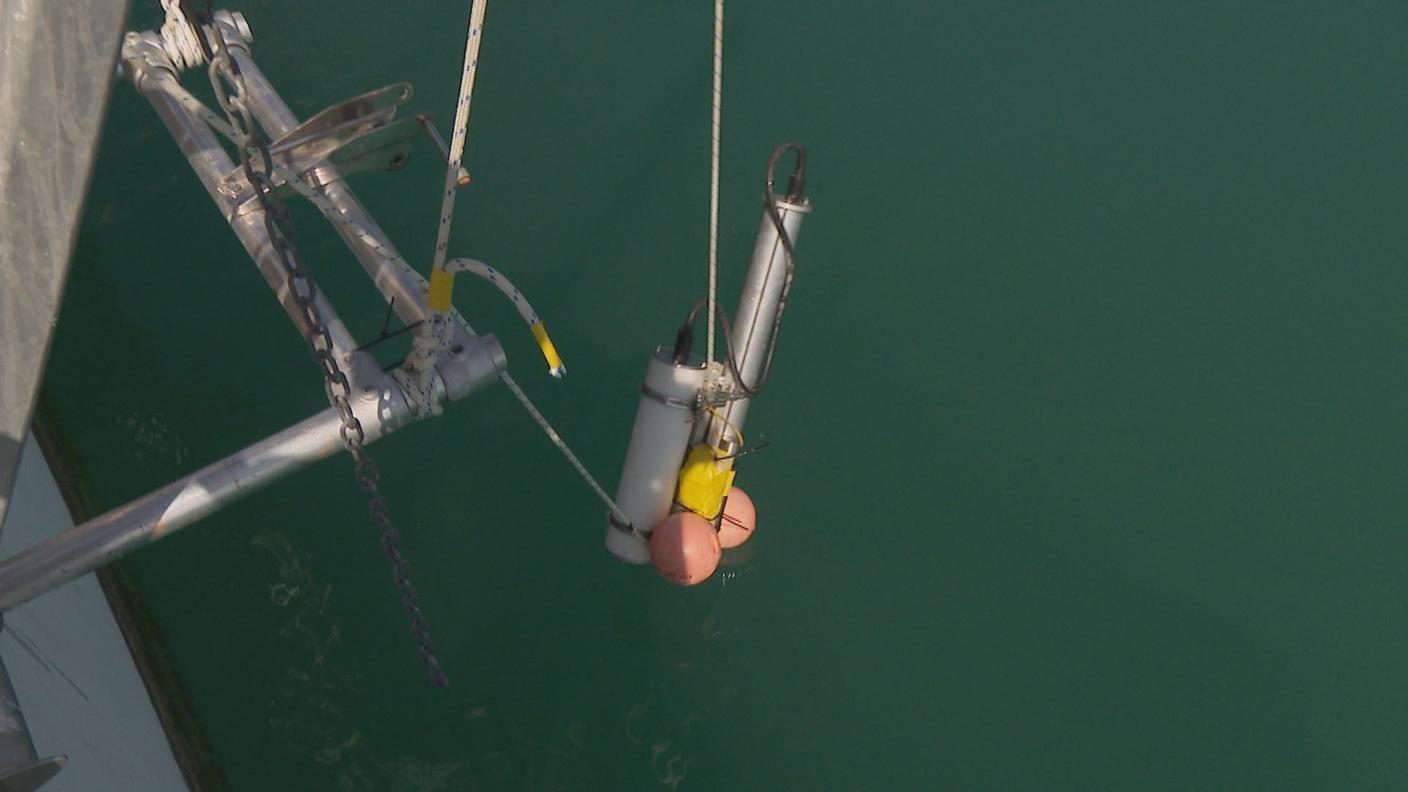Lo strumento per il monitoraggio della temperatura del lago Lemano