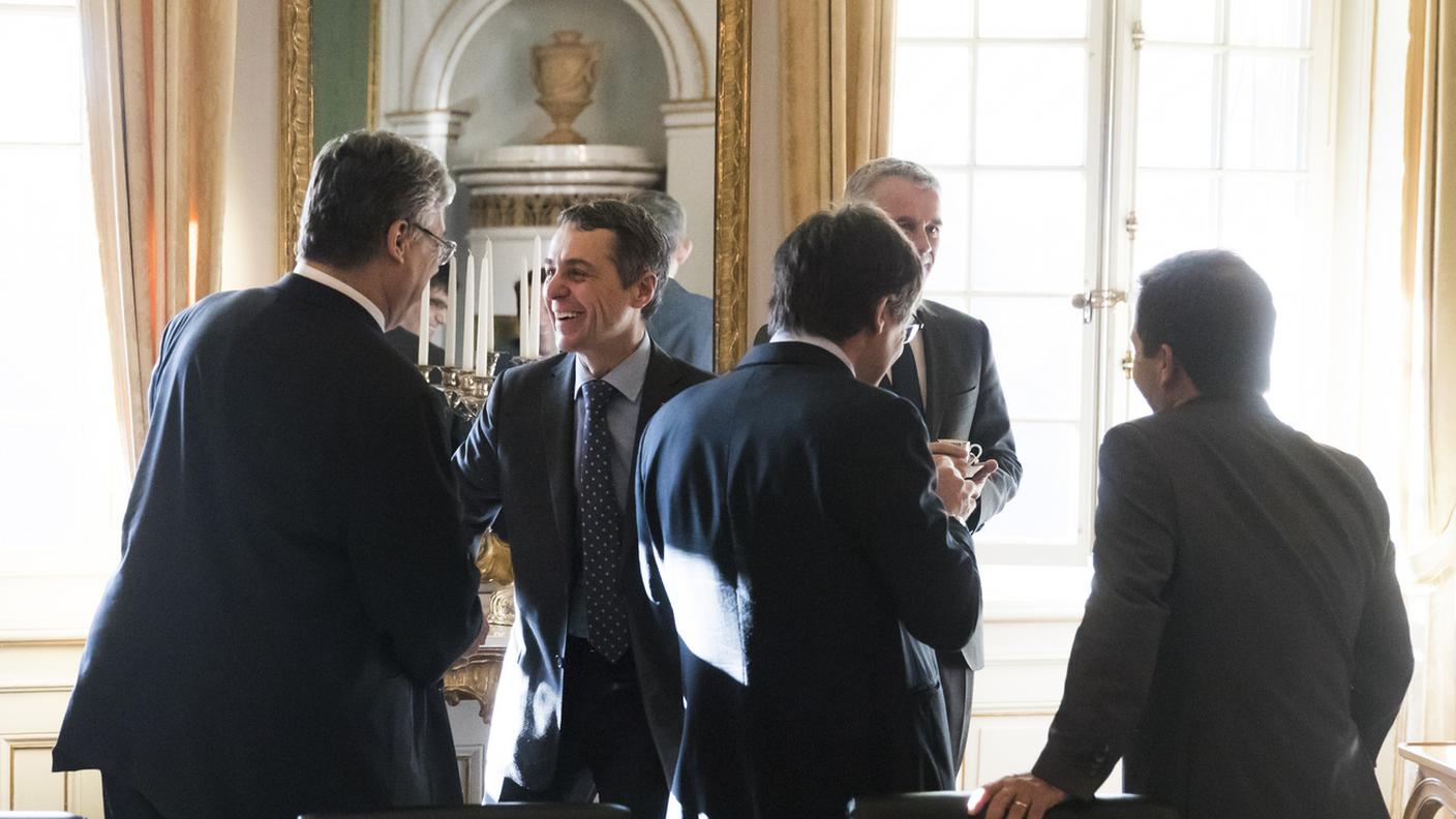 Ignazio Cassis ha rappresentato il Governo insieme a Leuthard e Berset