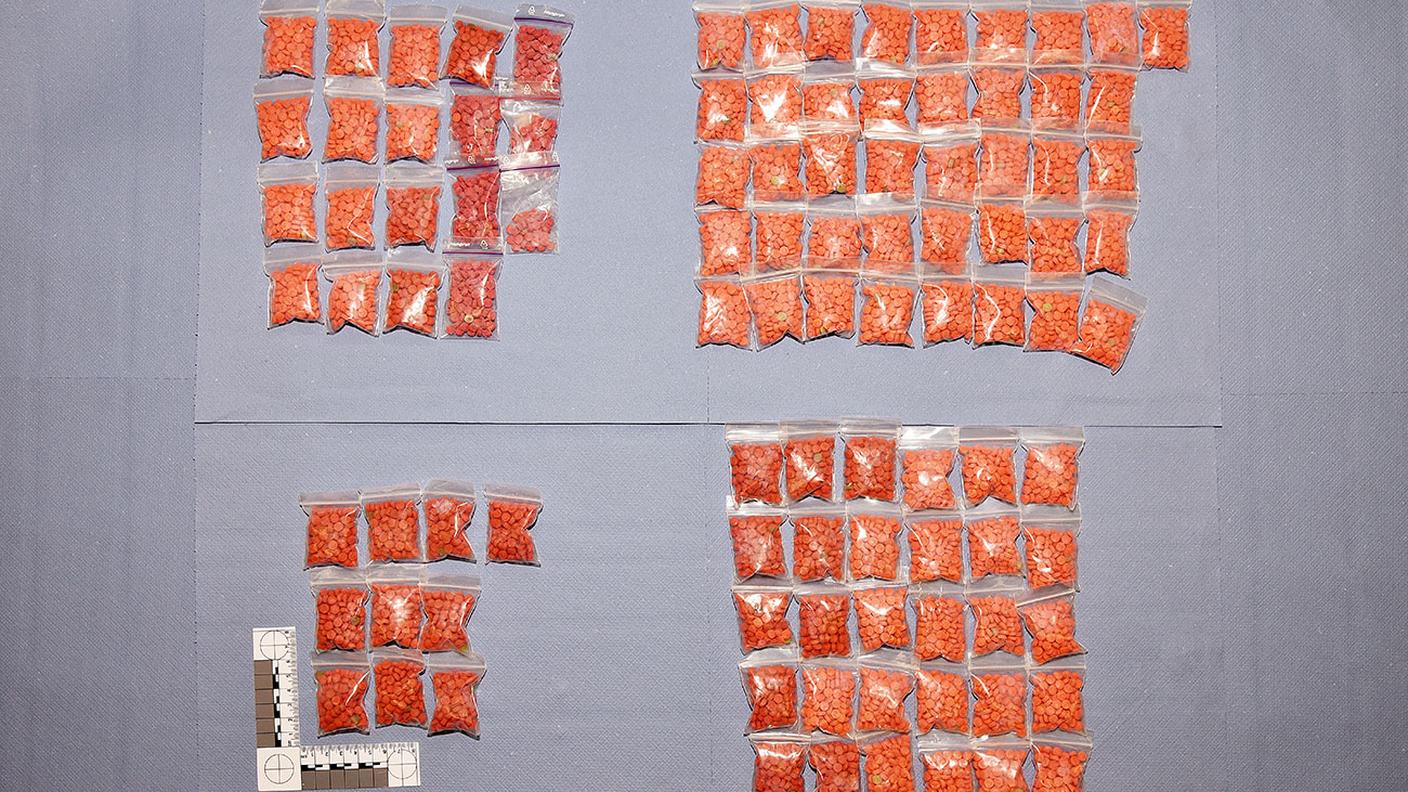 La droga sequestrata dalla polizia cantonale bernese