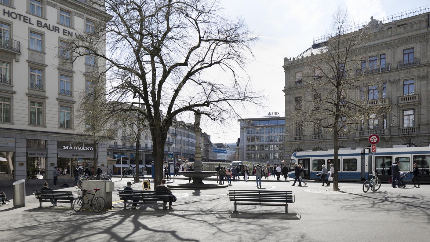 Paradeplatz a Zurigo, il cuore del settore bancario elvetico