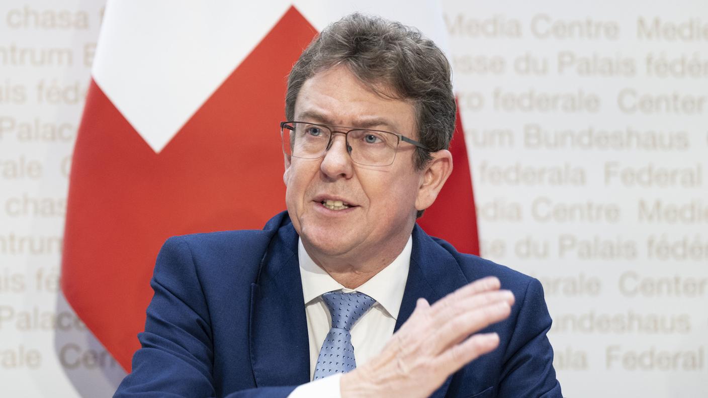 Albert Rösti domenica in conferenza stampa