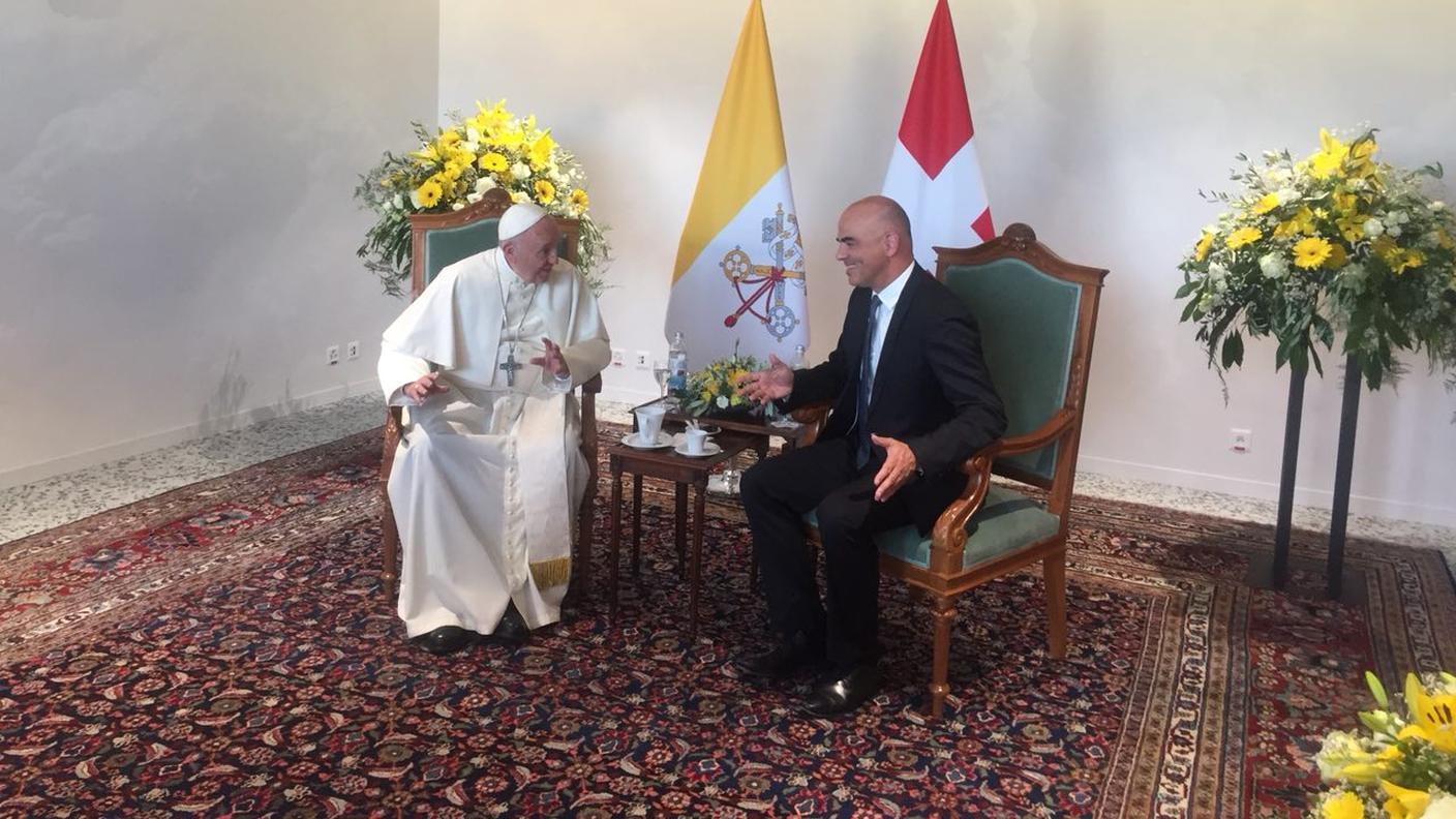 Insieme a Alain Berset