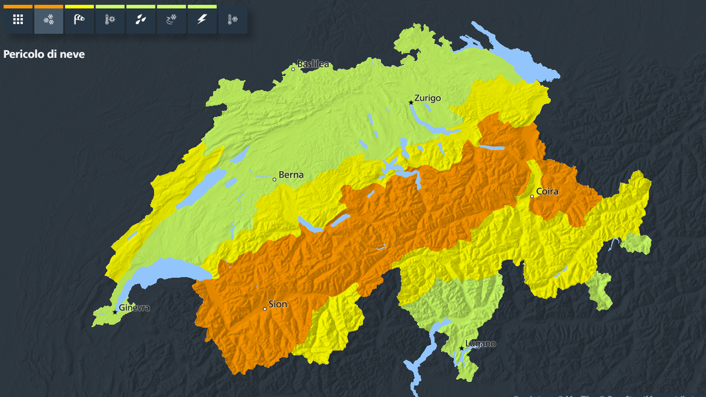 La situazione prevista sul fronte neve per i prossimi giorni