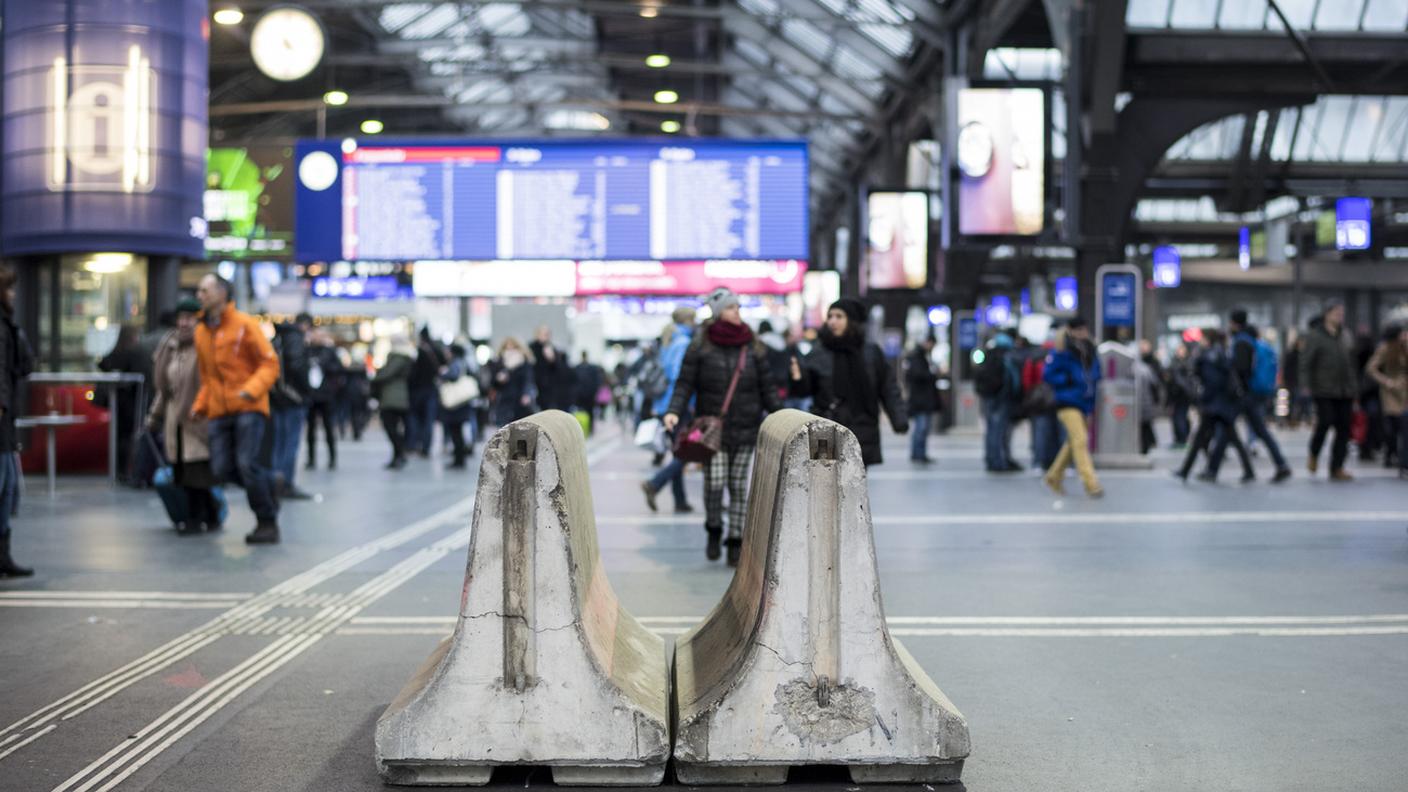 La hall principale della stazione FFS di Zurigo