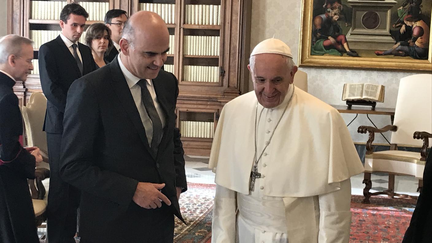 Alain Berset e Papa Francesco