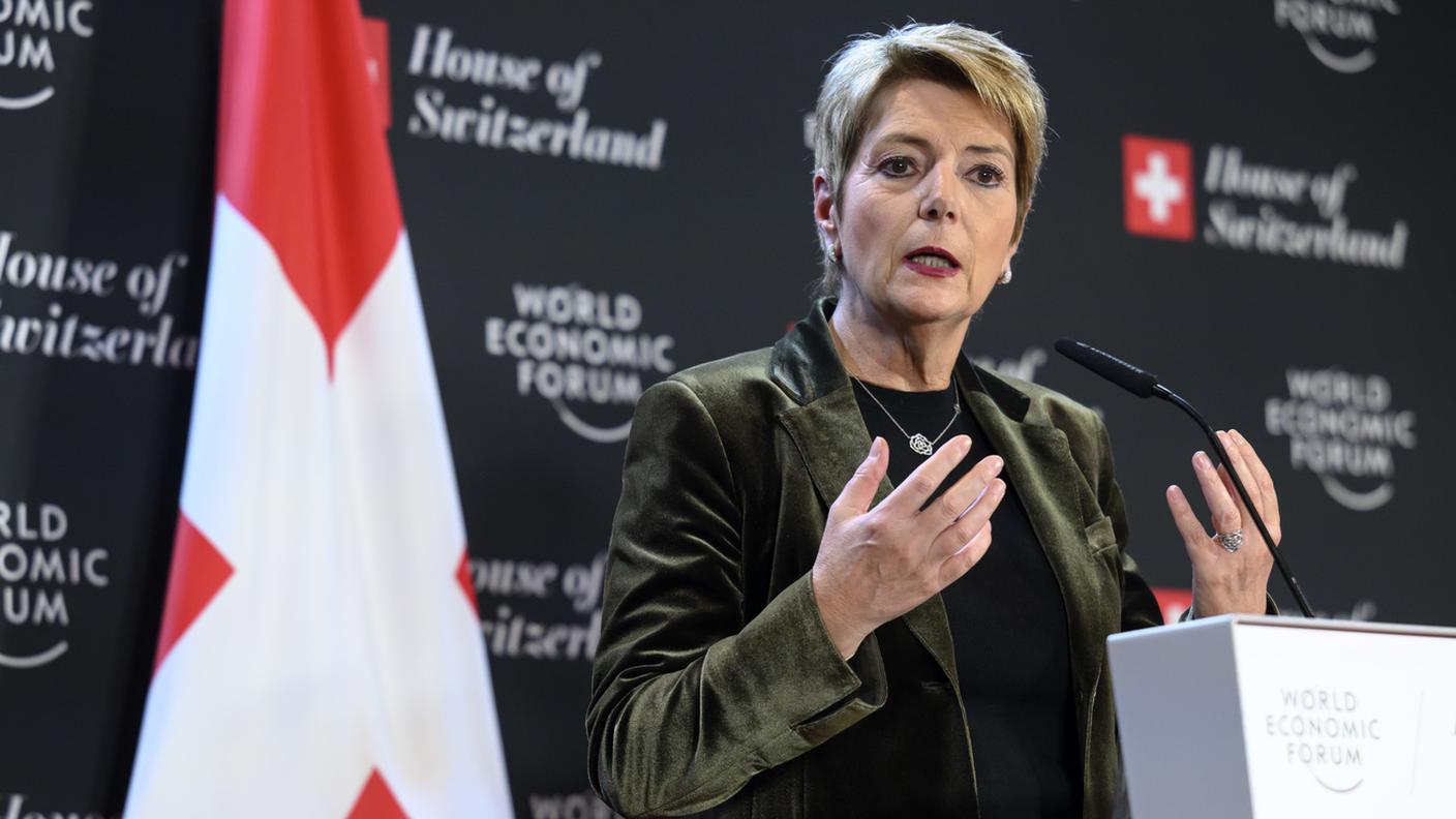 La presidente della Confederazione, Karin Keller-Sutter