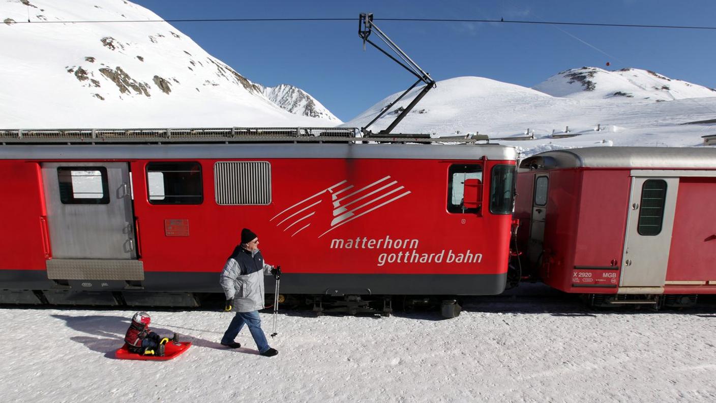 La ferrovia della Furka non è interessata dalla valanga