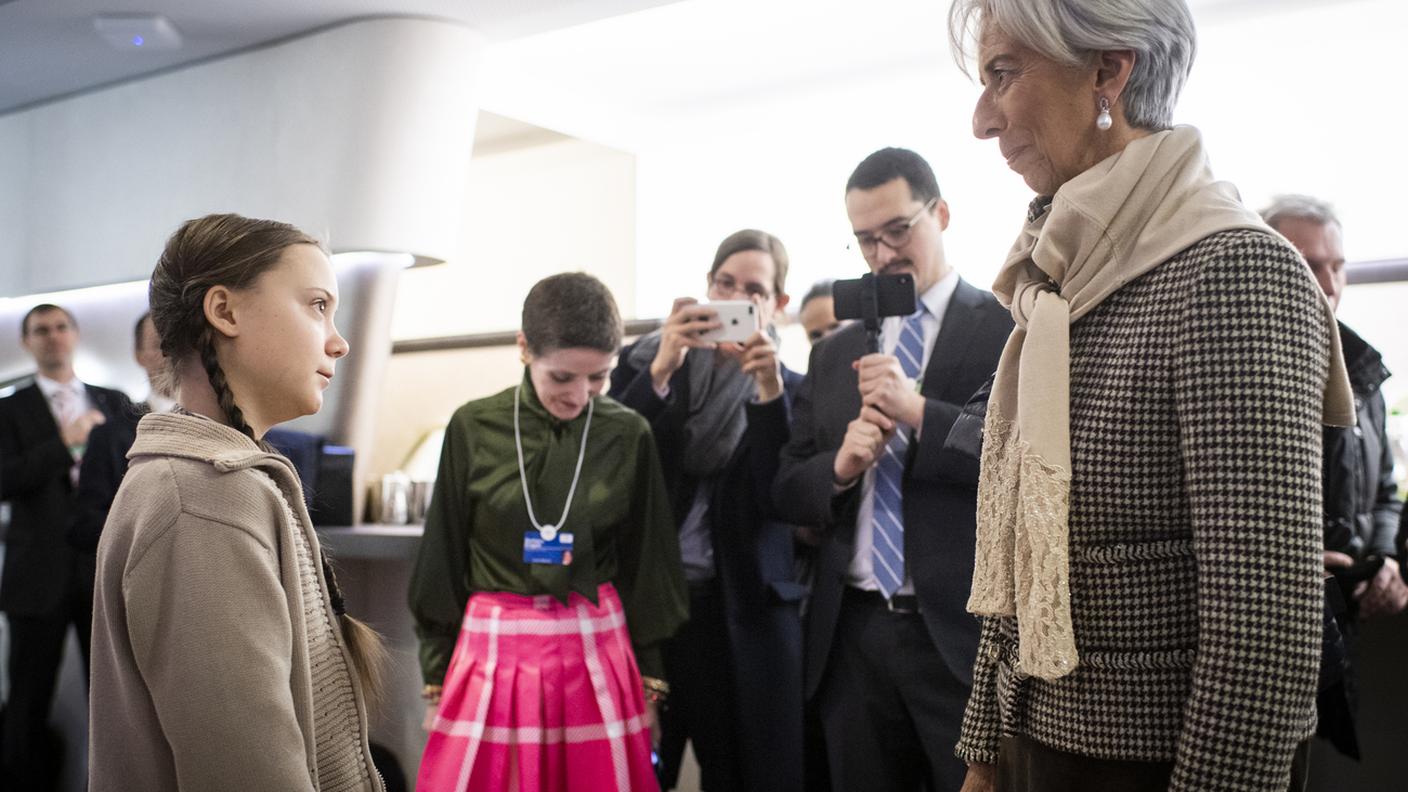 Greta Thunberg e Christine Lagarde