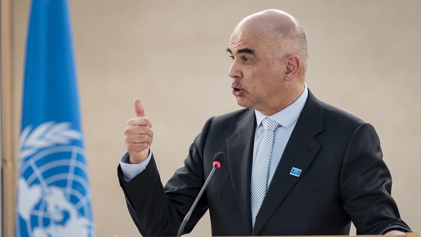 Alain Berset a Ginevra il 25 febbraio