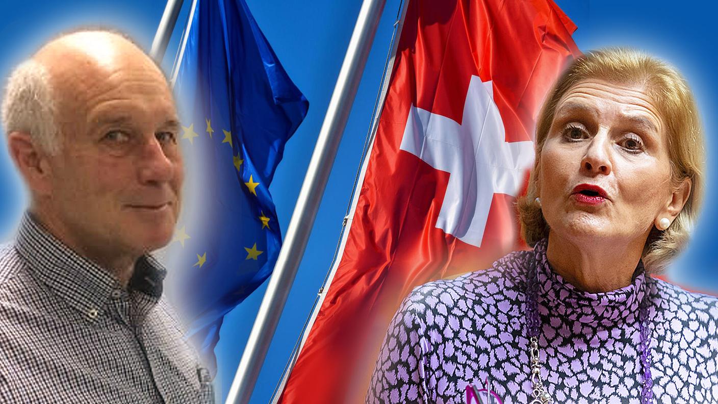 Klaus Armingeon, politologo e Doris Fiala, presidente del gruppo interparlamentare Svizzera-Unione Europea