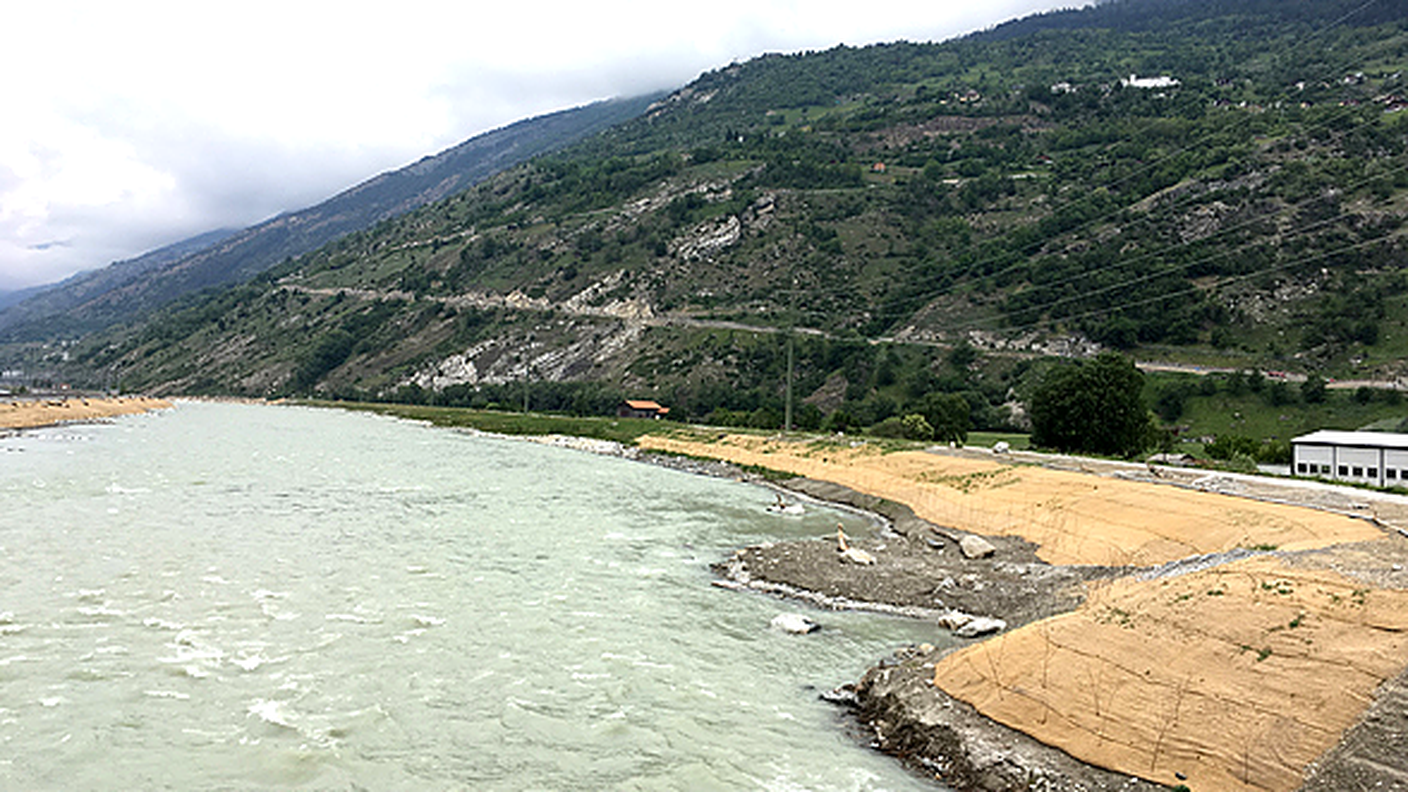 Alcuni lavori sono già stati realizzati: qui il caso dell'ampliamento del Rodano a Visp