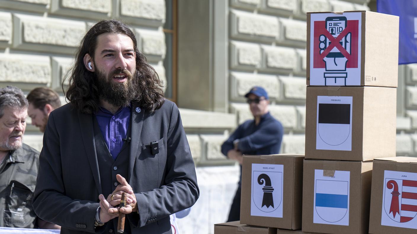 Il presidente del movimento Mass-Voll Nicolas Rimoldi