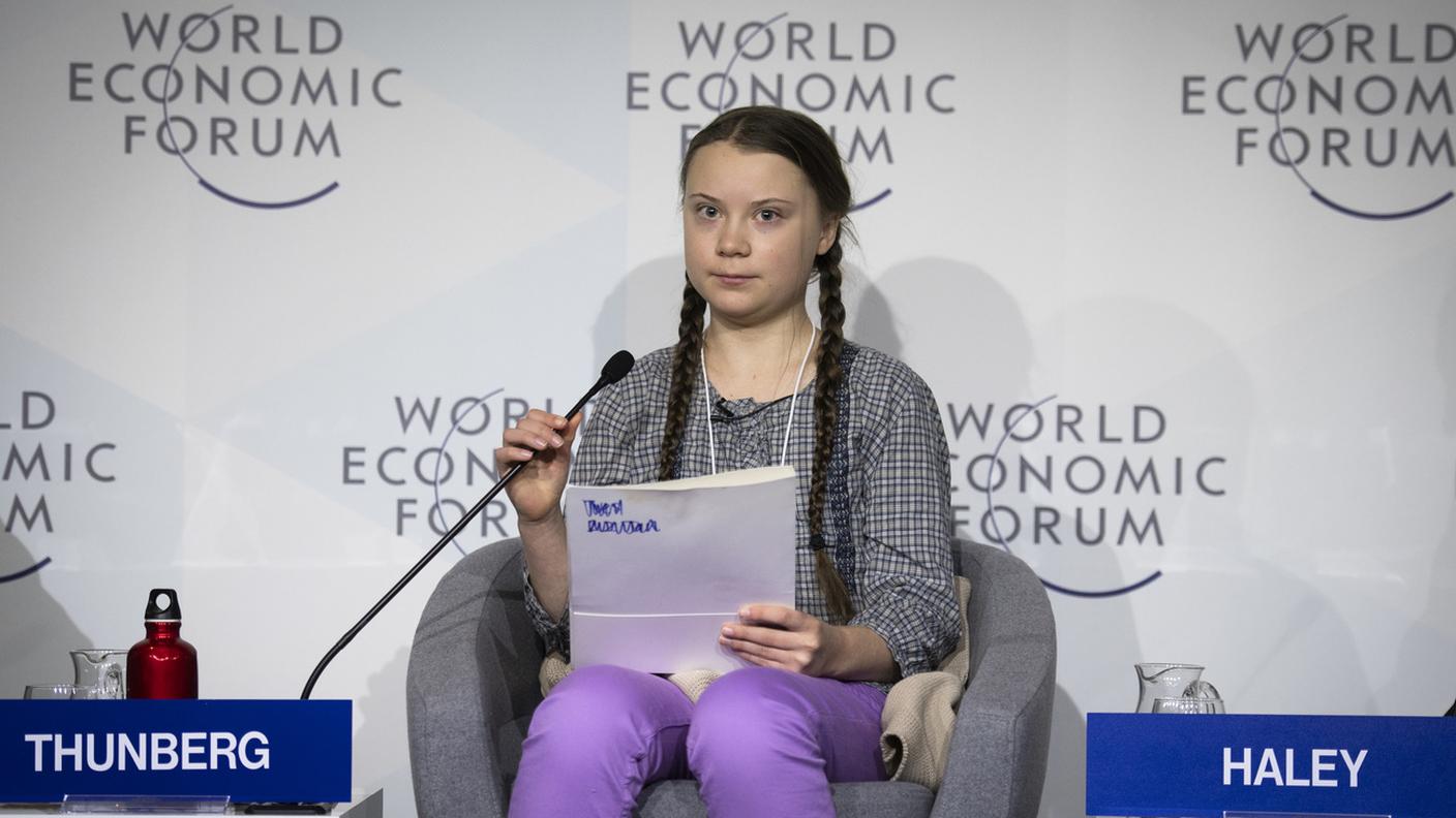 Anche quest'anno sarà presente al WEF la giovane attivista ambientalista Greta Thunberg