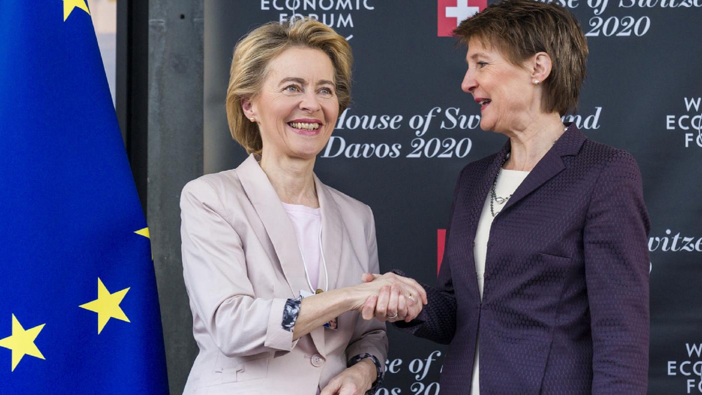 A Davos si è svolto il meeting tra Ursula von der Leyen e Simonetta Sommaruga