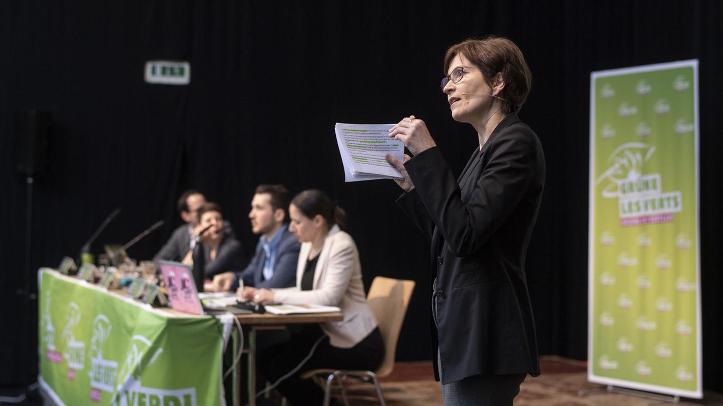 Regula Rytz all'assemblea di Frauenfeld