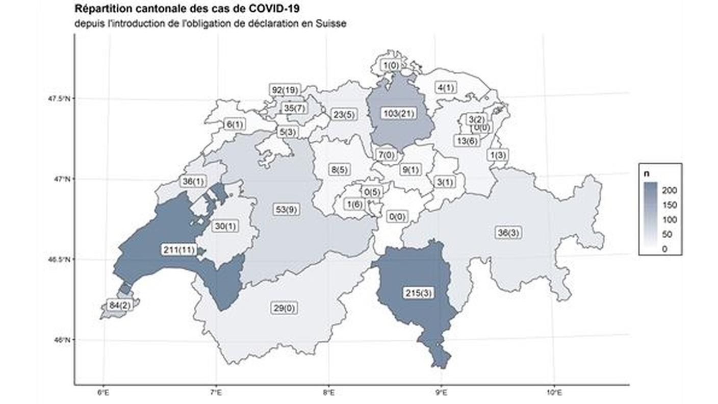 In totale 1'125 contagi