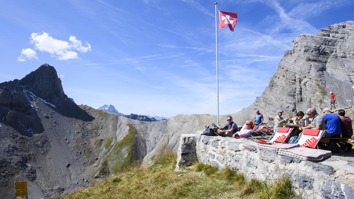 Immagini d'altri tempi alla Cabane Rambert